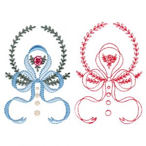 Alternative view of Rose Crest with Bow