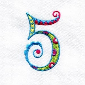 Zany Numbers & Special Characters in One-Color and Multi-Color Formats (February 2013 IEC Bonus Designs)