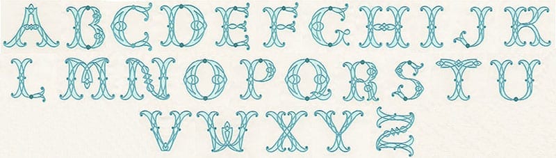 Celtic Alphabet - Applique