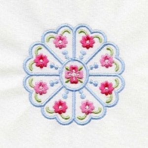 Bunny and Floral Medallion