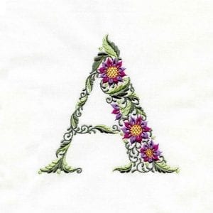 Woodland Floral Alphabet