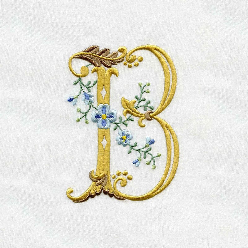 Fancy Floral Alphabet