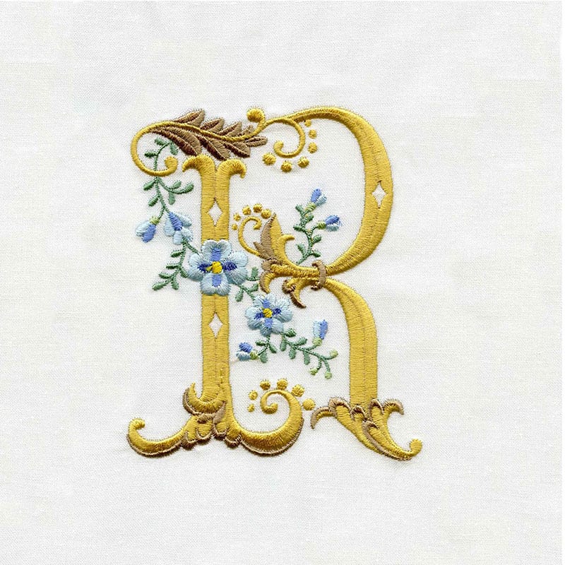 Fancy Floral Alphabet