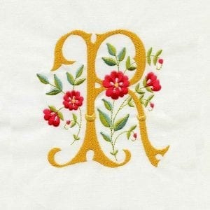 Floral Scroll Alphabet