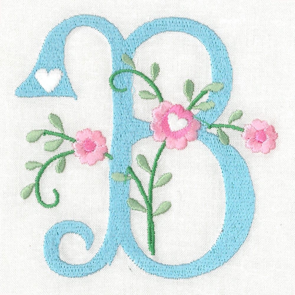 Sweetheart Alphabet Floral Version
