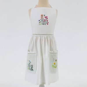 Alternative view of Wildflower Apron Kit - White