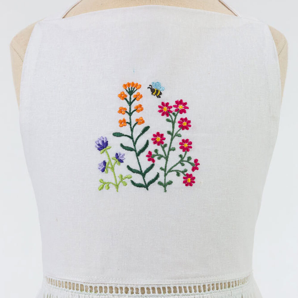 Wildflower Apron Kit - White - Image 3