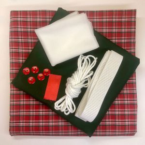 Alternative view of Serge-Along Kit: Boys Pajamas Small (3-4) in Forest Green & Red