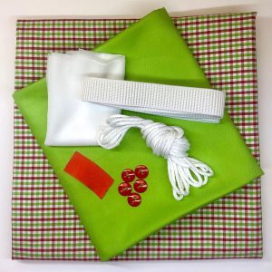 Alternative view of Serge-Along Kit: Boys Pajamas Large (5-8) in Lime Green & Red