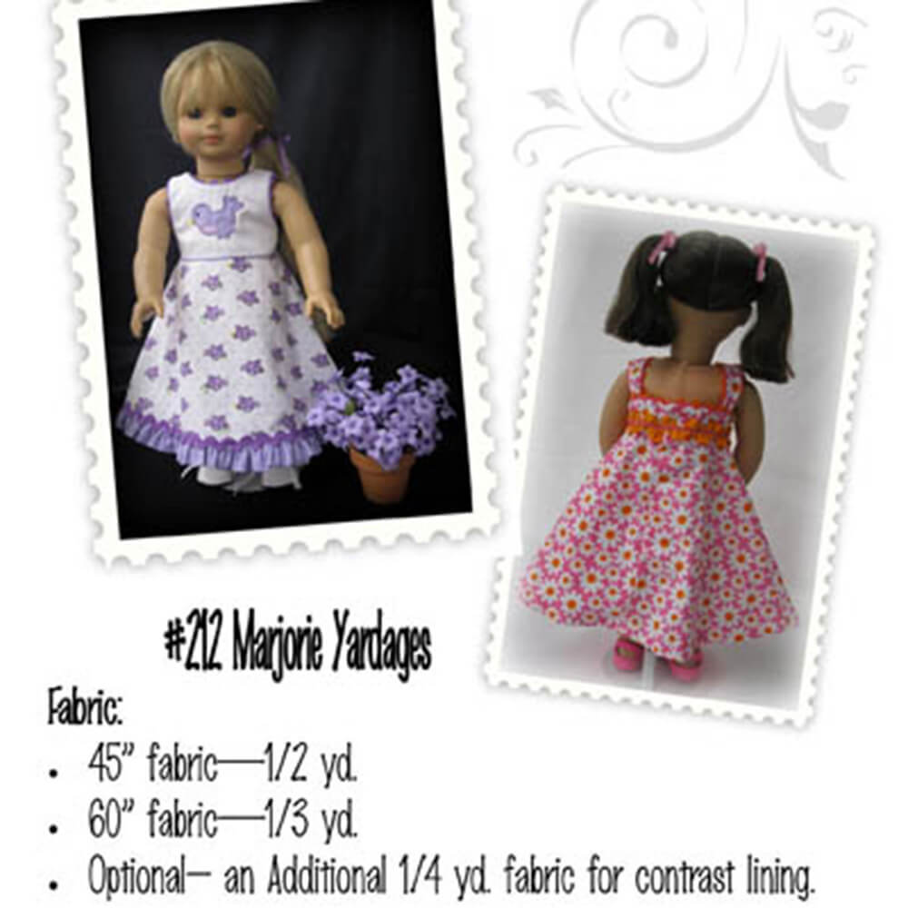 Marjorie Doll Dress - Digital Pattern