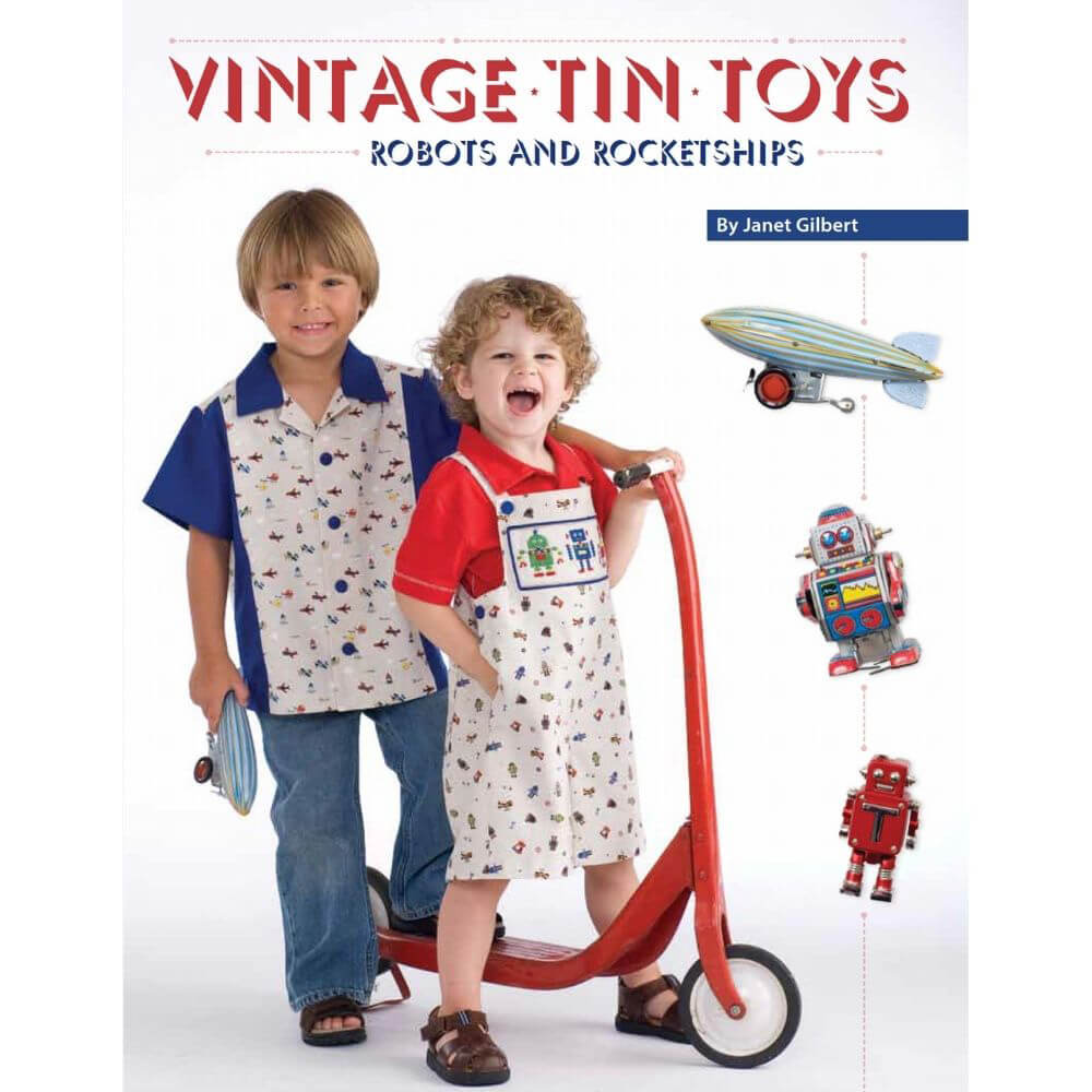 Robots and Rocketships Smocking Plates - Digital Pattern