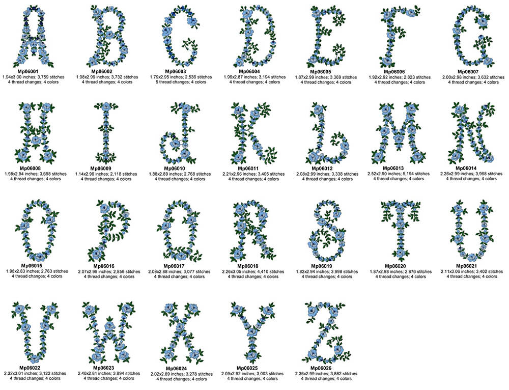 Floral Alphabet
