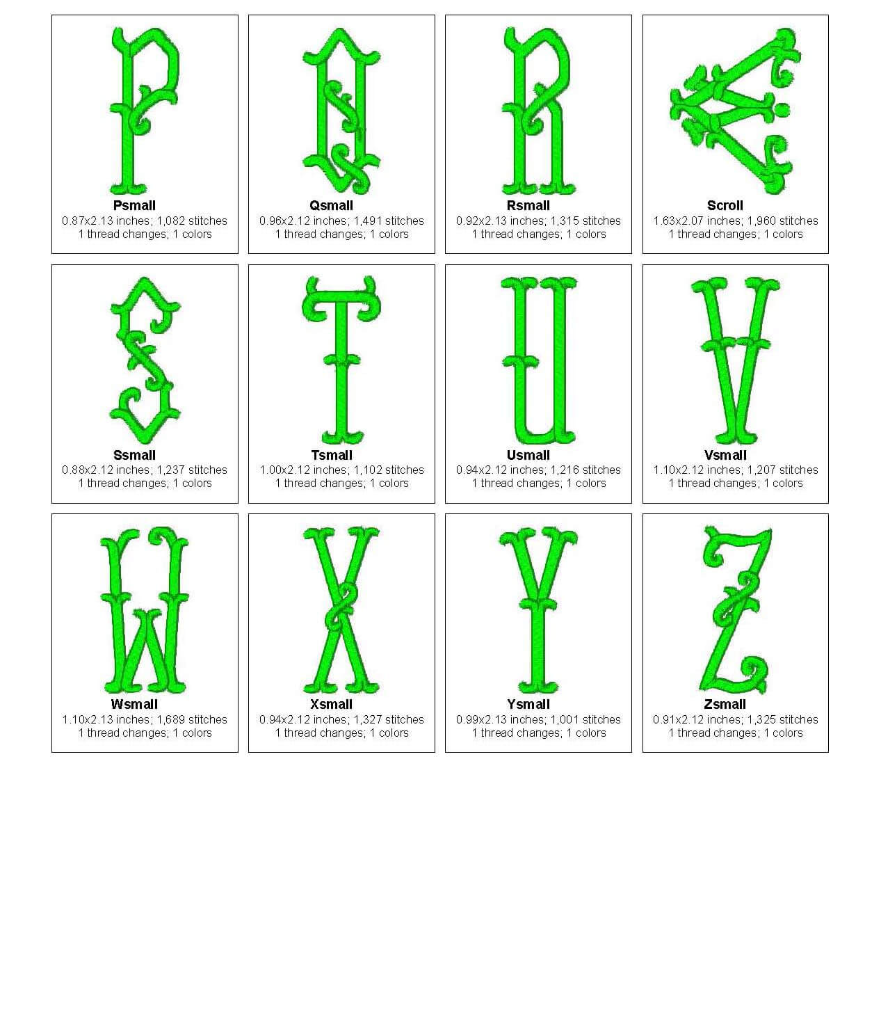 Small Alphabet