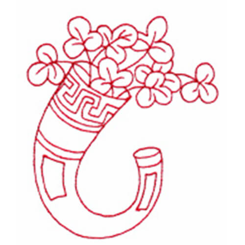 Horn with Clover and Cat