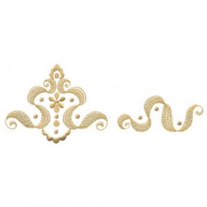 Scroll Ribbon Medallion & Border