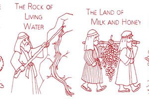 Old Testament Redwork Quilt Designs
