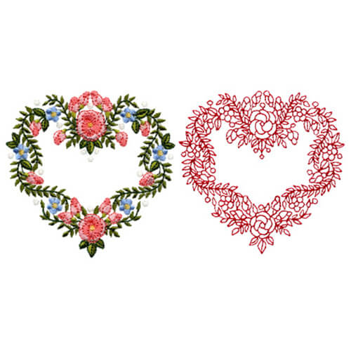 Floral Heart Wreath