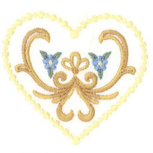 Heart Insert and Golden Heart Frame