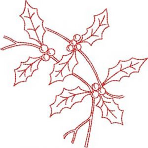 Twigs & Berries (Redwork Quilt Design)