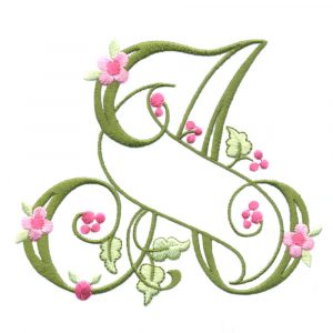 Floral Ribbon Alphabet & Letters