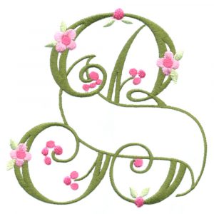 Floral Ribbon Alphabet & Letters