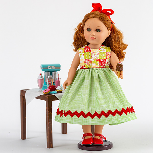 Polly Patchwork doll dress