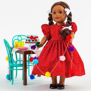 Dotty dress The Doll Club with Connie Palmer