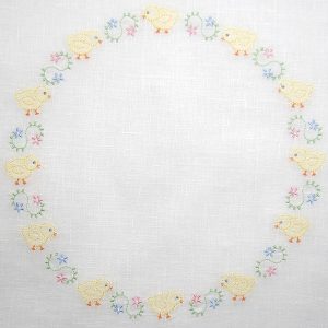 Large Circle of Chicks and Florals