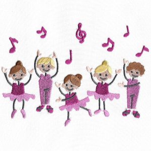 Dance Class dance embroideryFairy Dancer dance embroidery