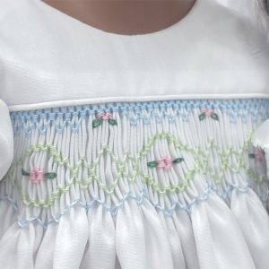 Smocked doll dress